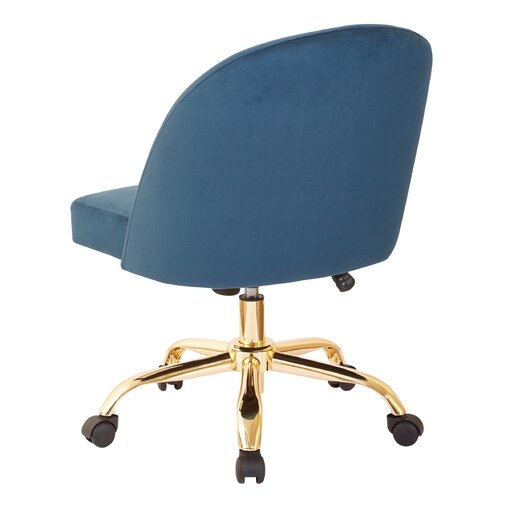 Ave Six Mid-Back Task Chair in Azure - Image 3