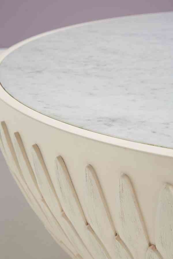 Feather Collection Drum Coffee Table - Image 3