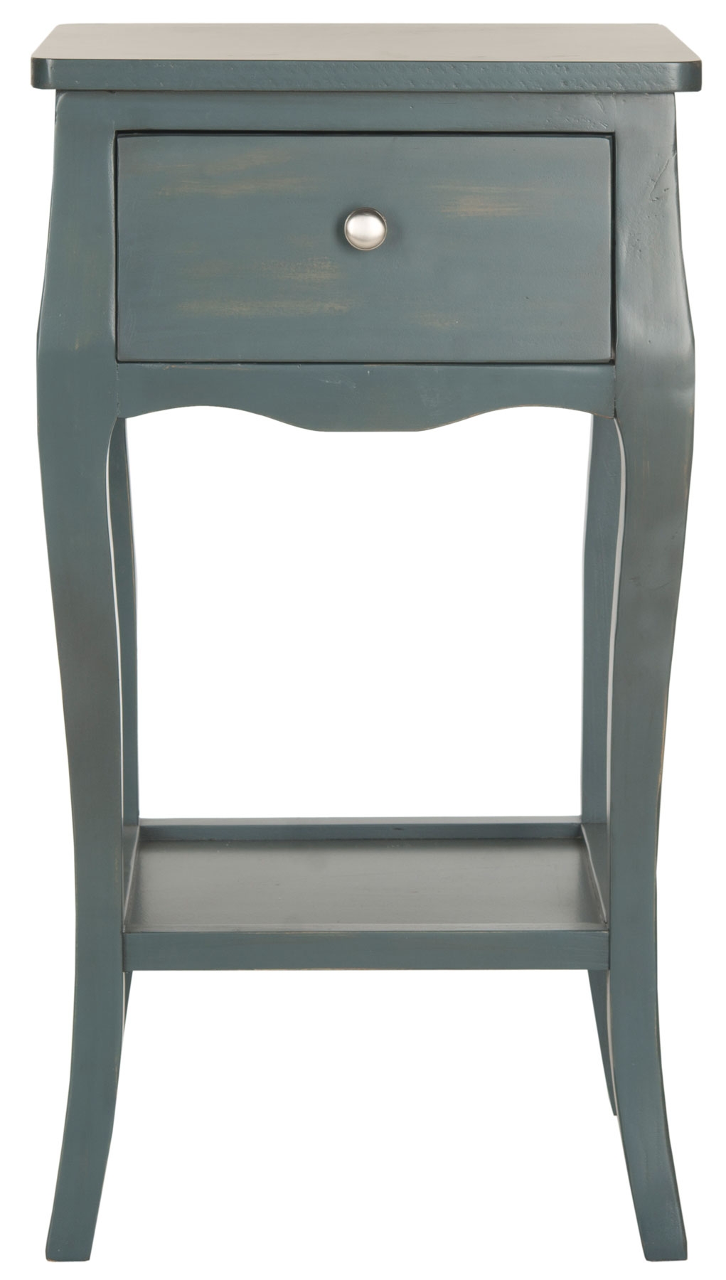 Thelma End Table With Storage Drawer - Steel Teal - Arlo Home - Image 0