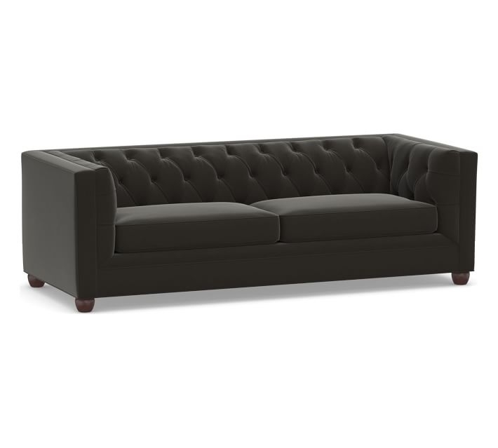 Chesterfield Square Arm Upholstered Sofa - Image 0