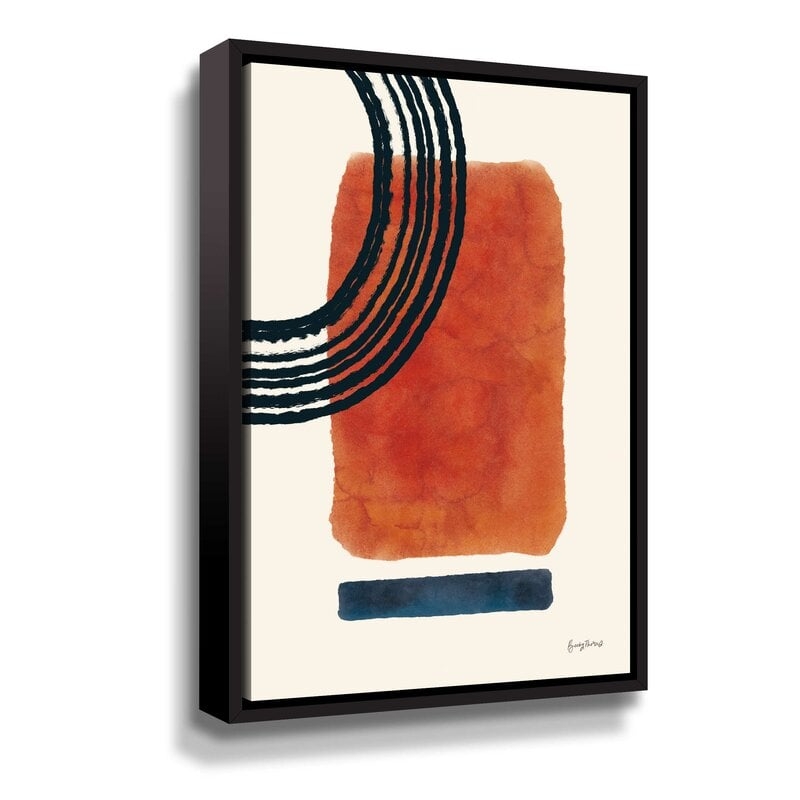 Geo Abstract III Gallery Wrapped Floater-Framed Canvas - Image 0