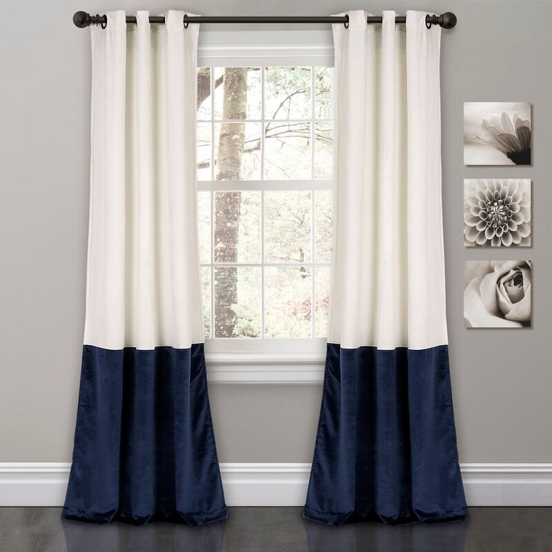 Lucille Solid Room Darkening Thermal Grommet Curtain Panels (Set of 2) - Image 0