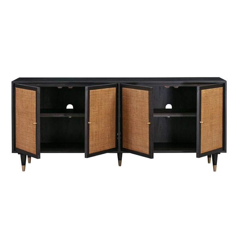 Tawny 72'' Wide Sideboard, Black/Brown - Image 2