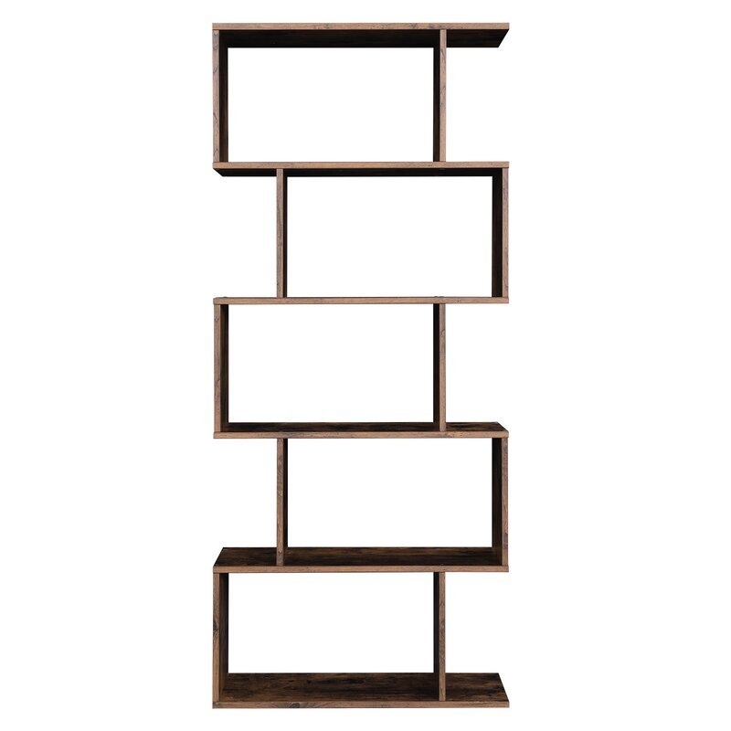 Clarklake 62.6'' H x 27.5'' W Geometric Bookcase - Image 2