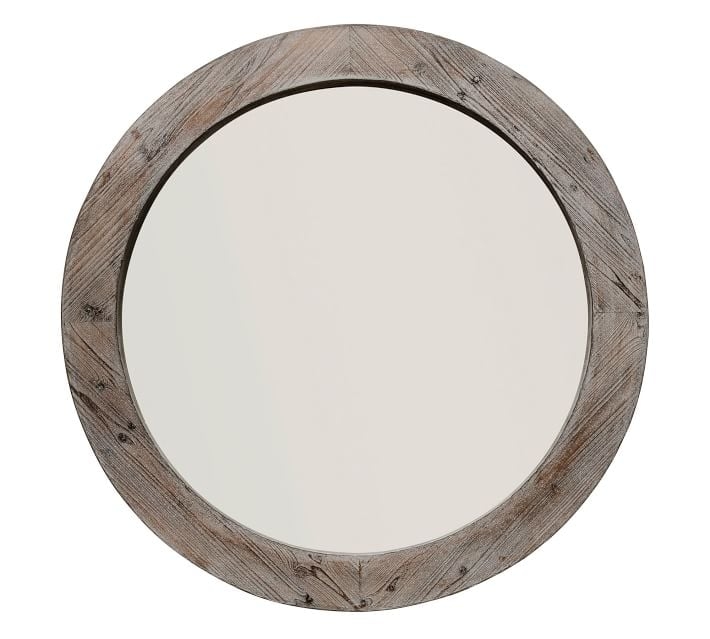 Wood Mirror, Natural - 36" Round - Image 0