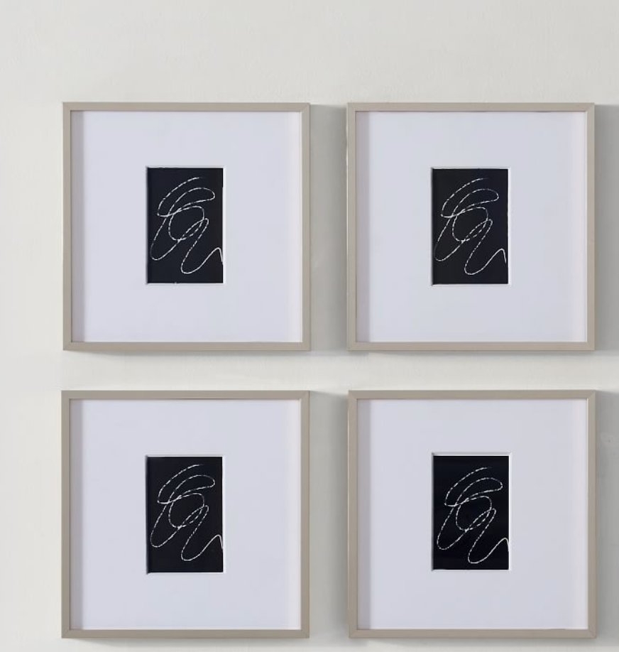 Multi-Mat Gallery Frames - white set of 3 - Image 1