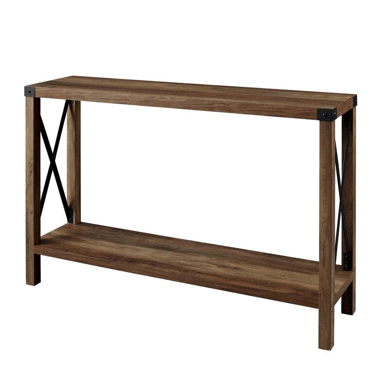 Gwen 46'' Console Table - Rustic Oak - Image 1