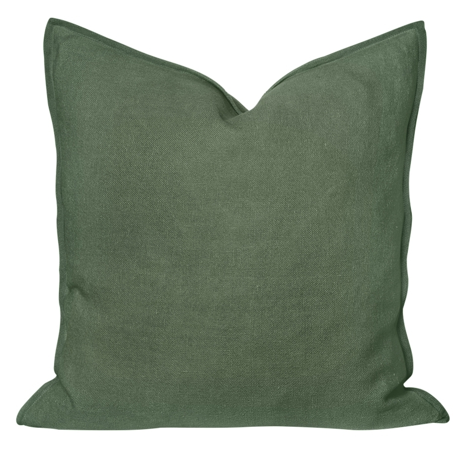 Kiran Linen Pillow, Cactus - Image 0