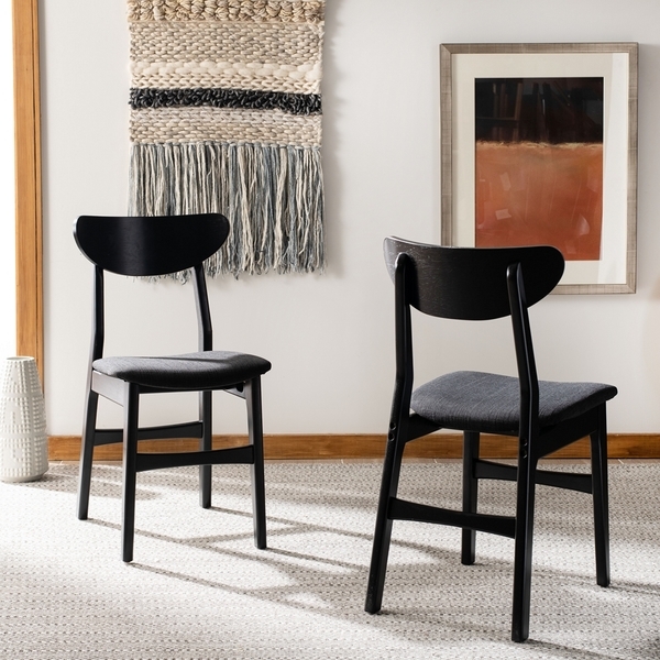 Lucca Retro Dining Chair, Black, Set of 2 - Image 2