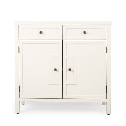 Bay Isle Home Puttenham Console 2 Drawer Accent Cabinet: white - Image 0