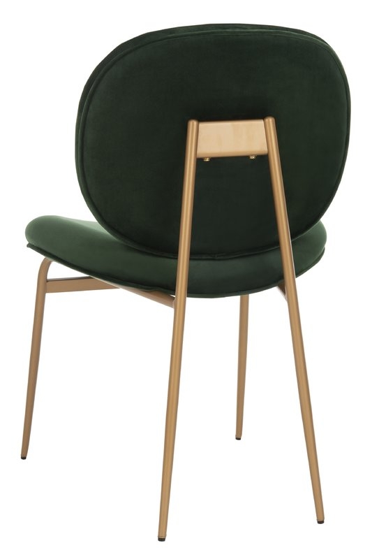 Vilonia Upholstered Dining Chair- Malachite Green- Set of 2 - Image 4