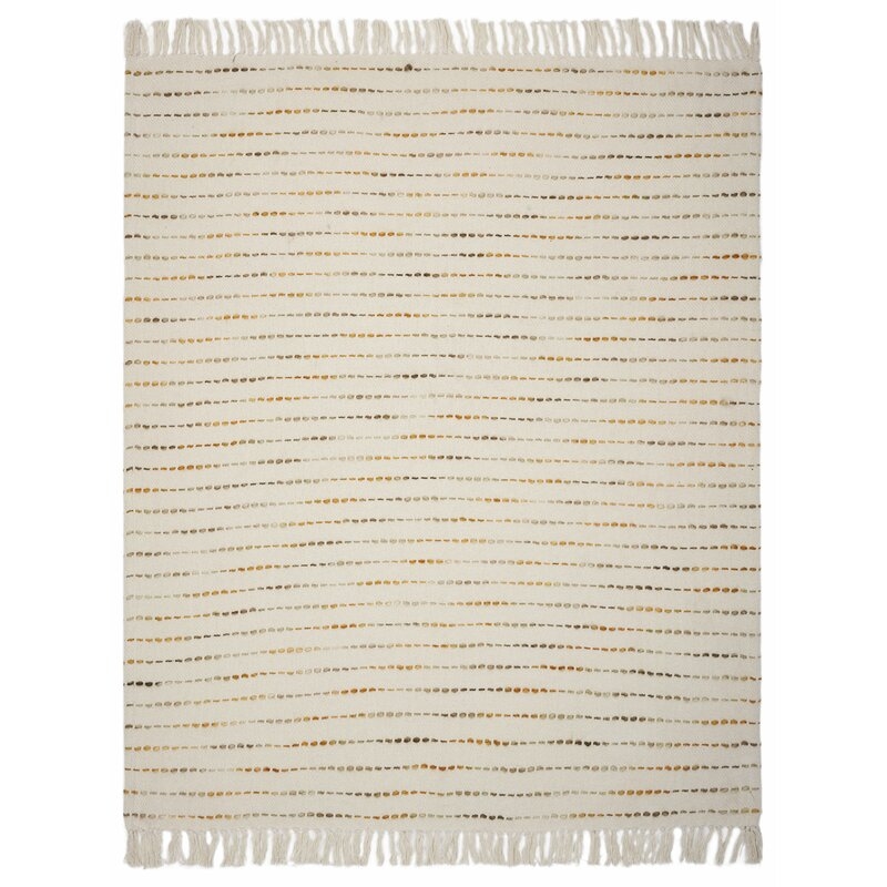 Wesham Mustard Cotton Throw - Image 2