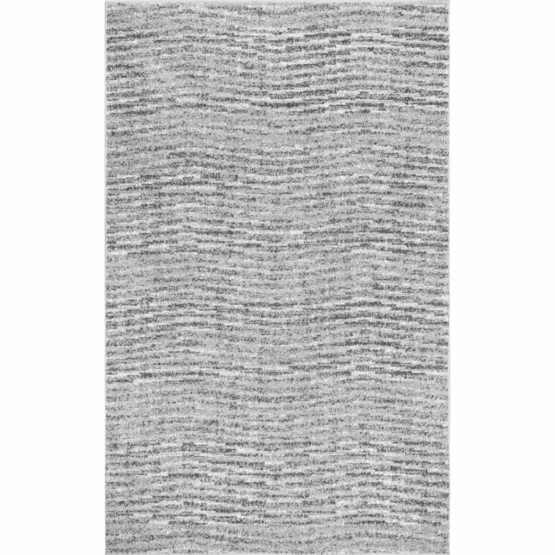 Bismark Abstract Gray Area Rug - Rectangle 7"6" x 9'6" - Image 0