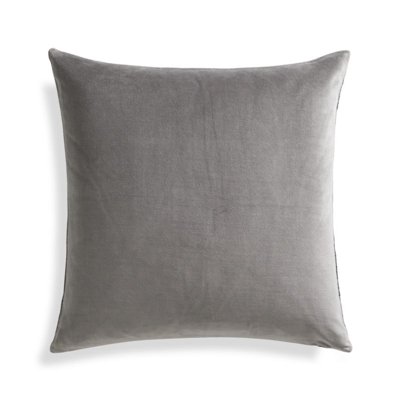 Trevino Nickel Grey 20"l Pillow with Feather-Down Insert - Image 6