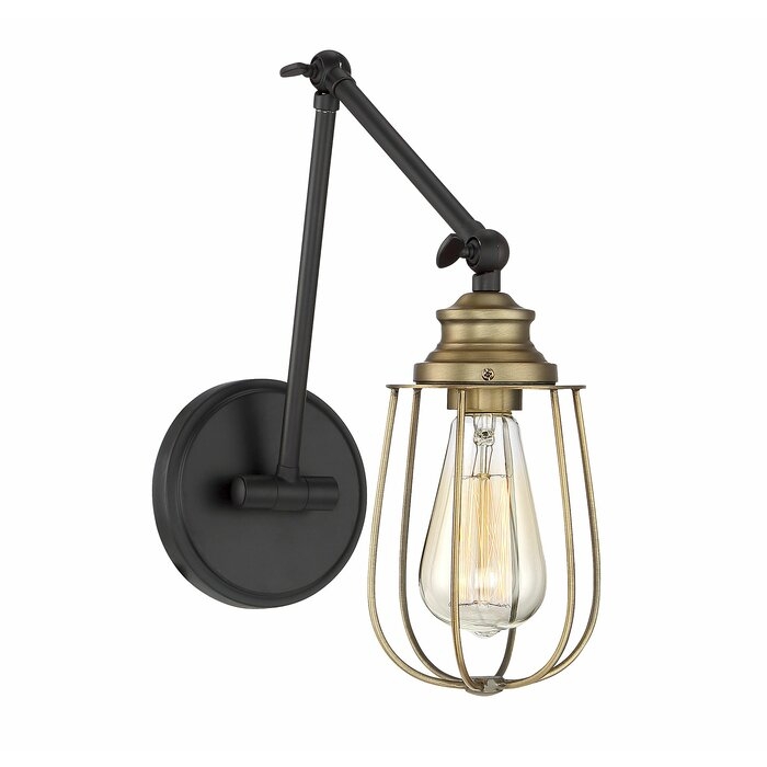 Ivan 1 - Light Dimmable Rubbed Bronze/Brass Swing Arm - Image 0