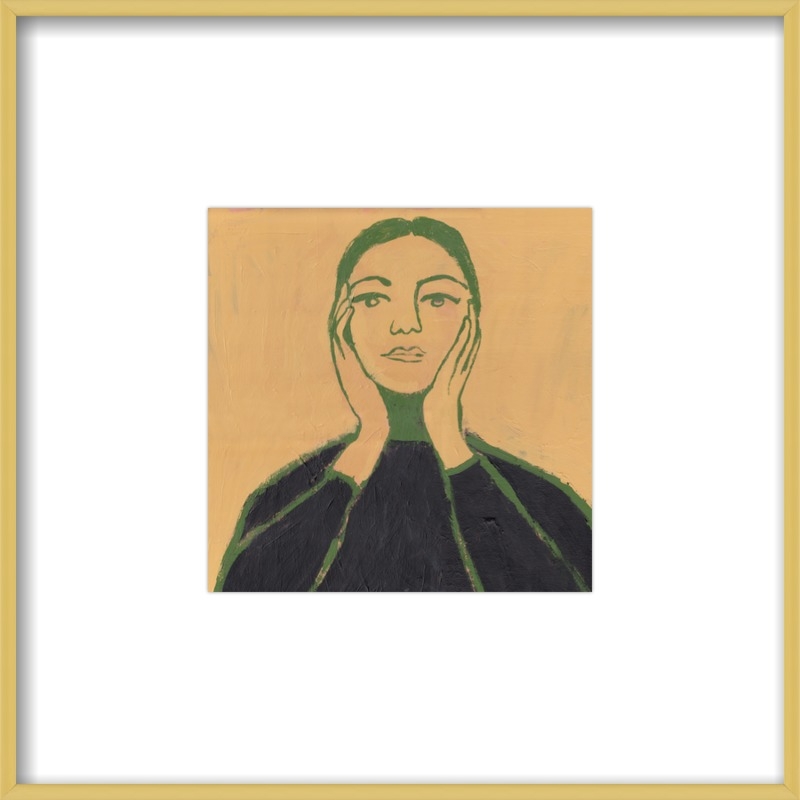 Maria Callas 8x8 Frost Gold Metal Frame - Image 0