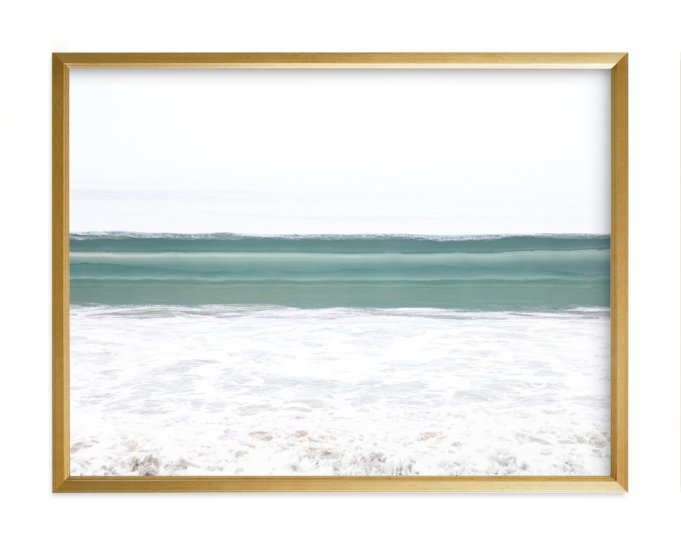 Wave Crest II Art Print - Gold Frame - Image 0