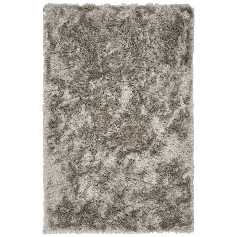 Morrell Shag Hand-Tufted Light Gray Area Rug - Image 0