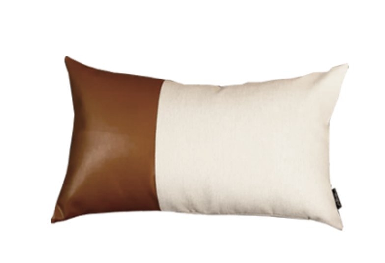 Alverez Faux Feather Lumbar Pillow Cover - Image 0