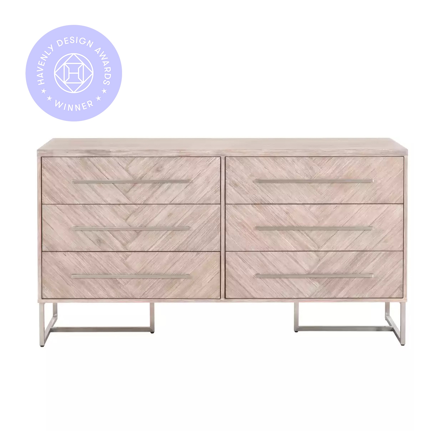 Mosaic Double Dresser, Natural Gray - Image 0