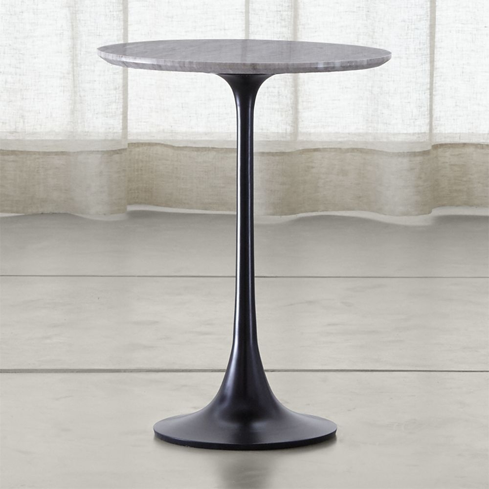 Nero Brown Marble Accent Table - Image 1