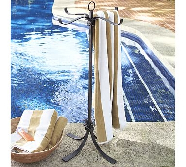 Bronze Pool Storage Towel Valet - Image 0
