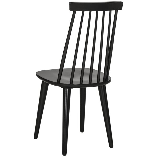 Teo Solid Wood Dining Chair in Black (Set of 2) - Image 8