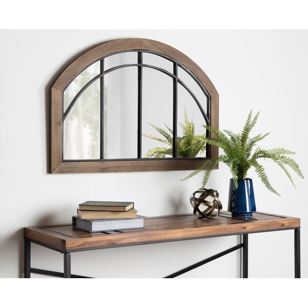 Treadwell Traditional Wood Arch Accent Mirror - Image 4