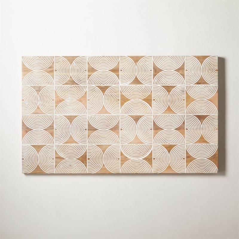 Cultivo Geometric Wood Wall Art - Image 1