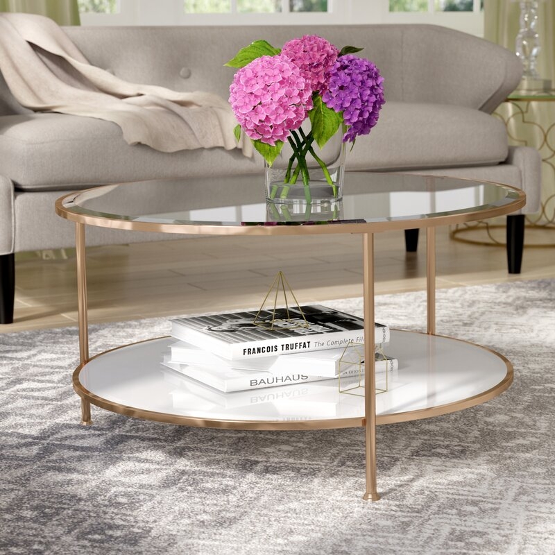 Schroeders 3 Legs Coffee Table with Storage - Image 1
