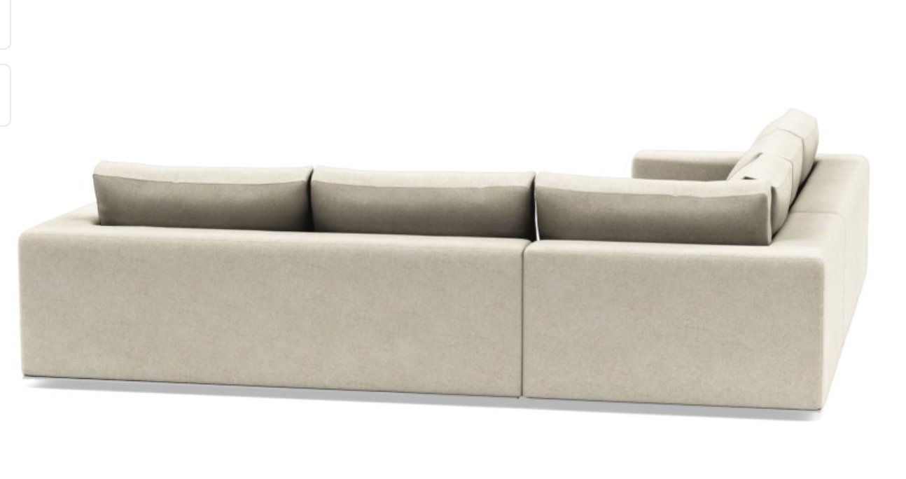 Walters Corner Sectional with Flax Performance Crossweave - Image 3