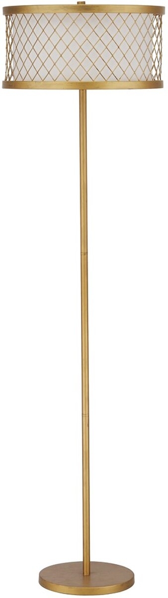 Evie 58.25-Inch H Mesh Floor Lamp - Antique Gold - Arlo Home - Image 0