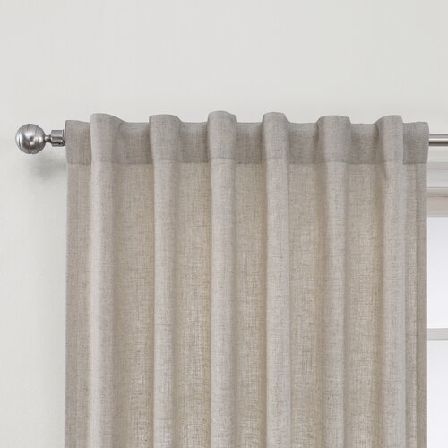 Feld Semi-Sheer Rod Pocket Single Curtain Panel - Image 3