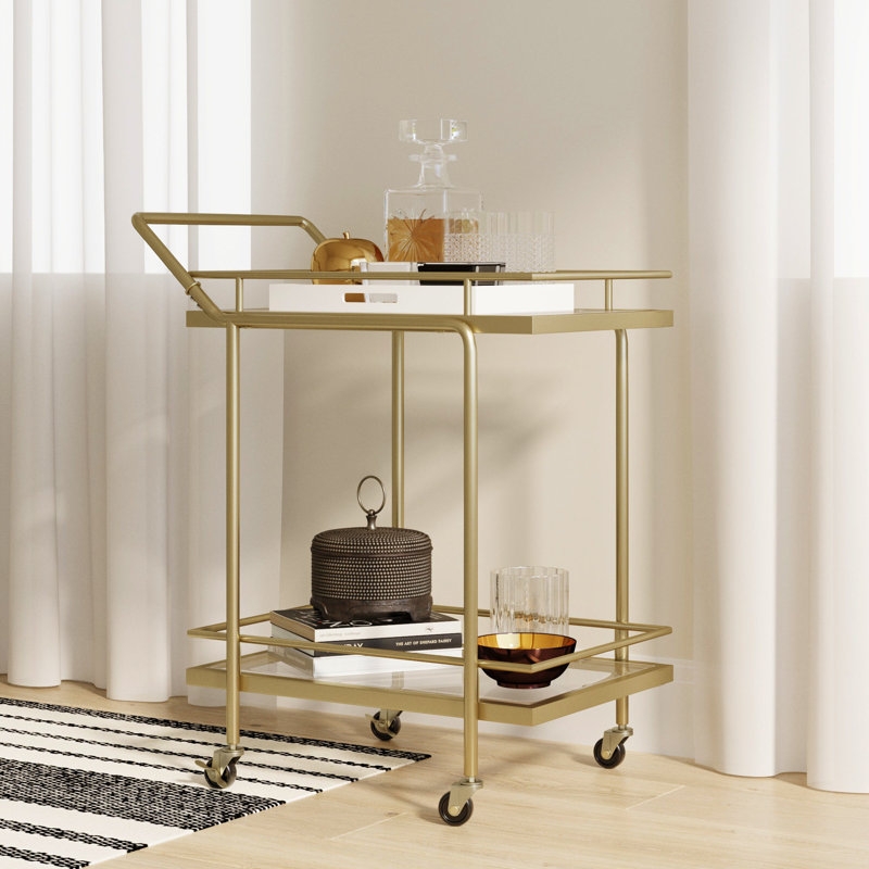 Booker 28'' Wide Bar Cart - Image 1