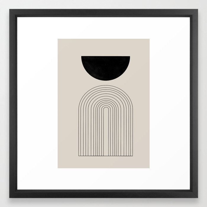 Arch, geometric modern art Framed Art Print - Image 0