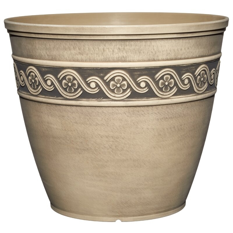 Theroux Stone Dust, Resin and Silicon Pot Planter - Image 0
