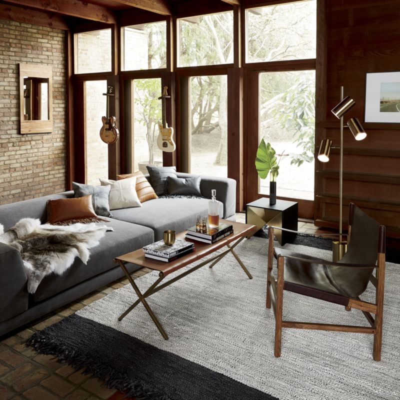 "18"" izzy saddle leather  pillow with down-alternative insert" - Image 4