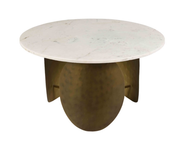 DO NOT USE Elise Marble Cocktail Table, White - Image 0