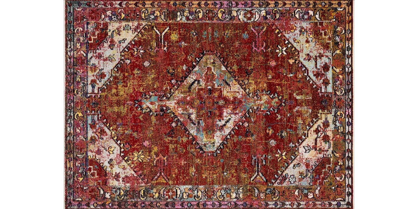 SIL-06 RED / MULTI - 7'10" x 10'6" - Image 0