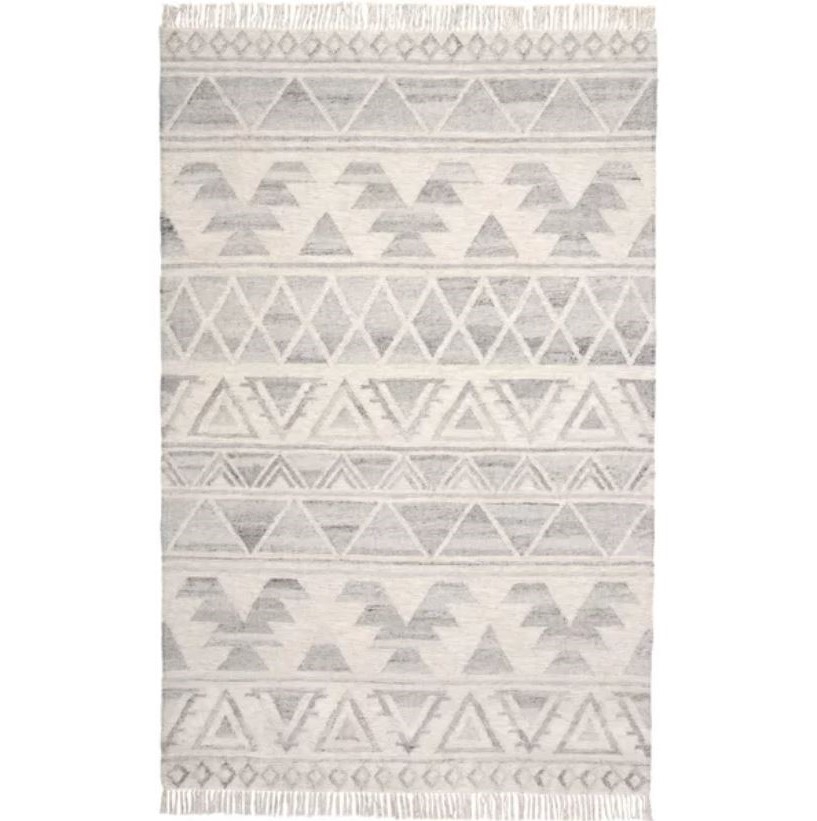 Kurtis Handwoven Flatweave Wool/Cotton Ivory Area Rug - Image 0