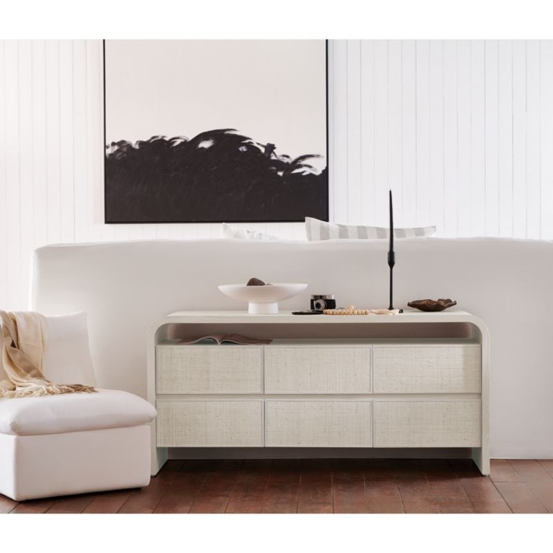 Rica Grasscloth 6-Drawer Dresser by Leanne Ford - Image 3