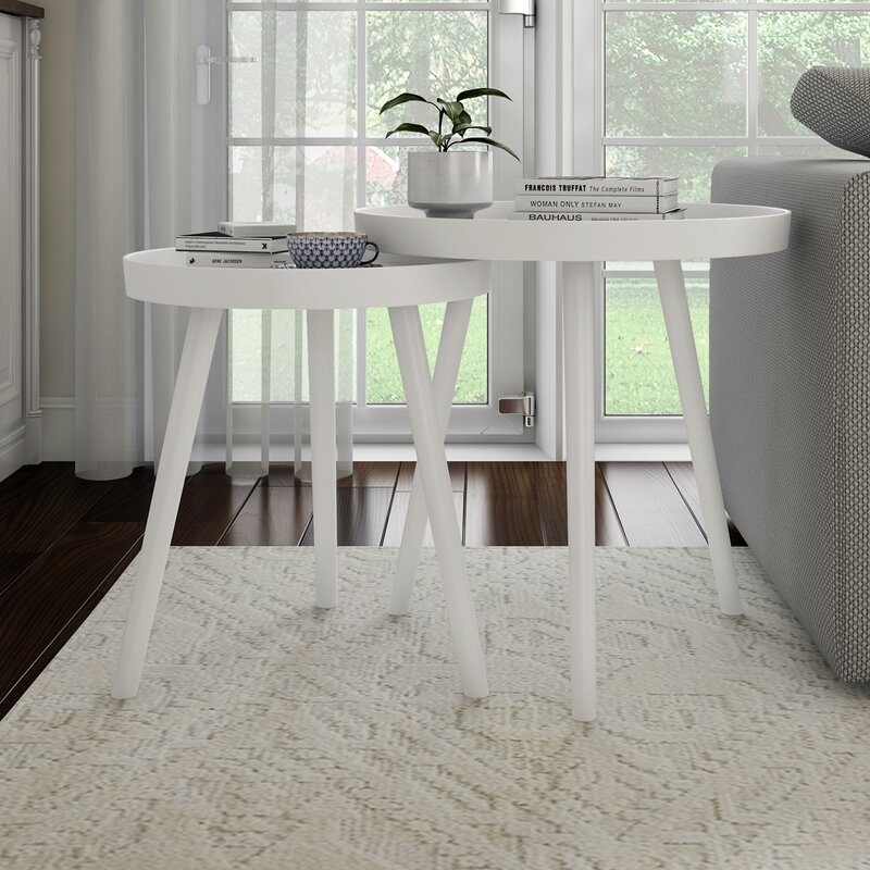 Kinchen Tray Top 3 Legs Nesting Tables - Image 3