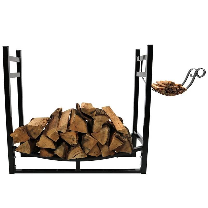 Cali Firewood Log Rack with Kindling Holder - Image 4