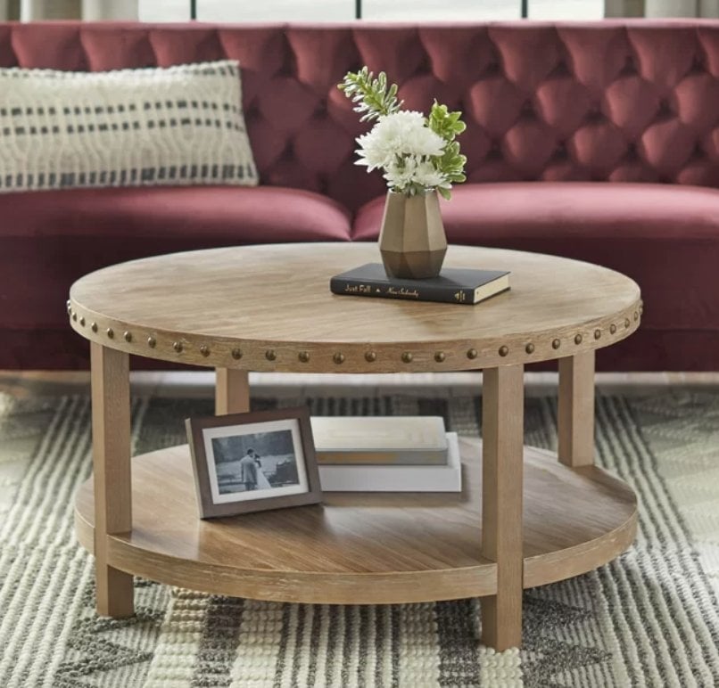 Sansa Coffee Table, Light Washed Oak - Image 0