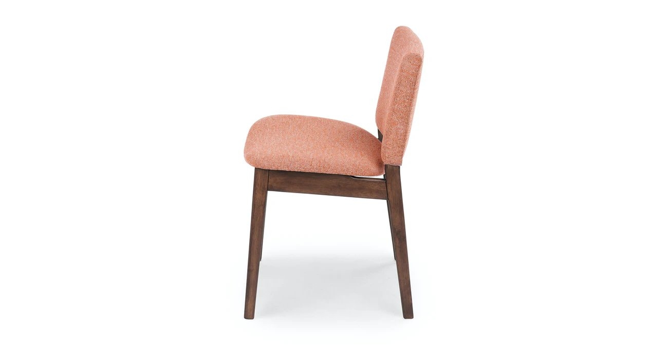 Nosh Rosehip Orange Walnut Dining Chair - Image 2