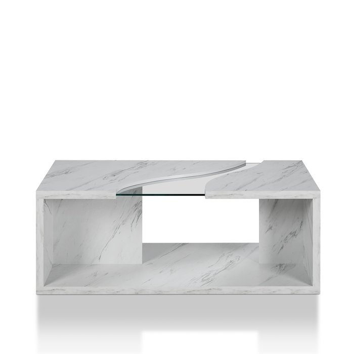 Hahn Floor Shelf Coffee Table with Storage - Image 1