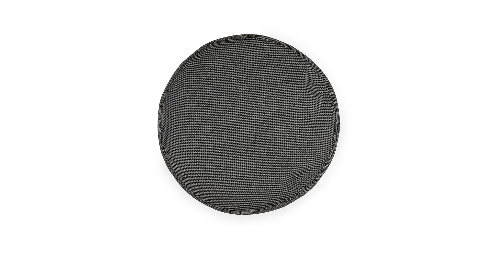 Olara 25" Indoor/Outdoor Pouf - Met Black - Image 1