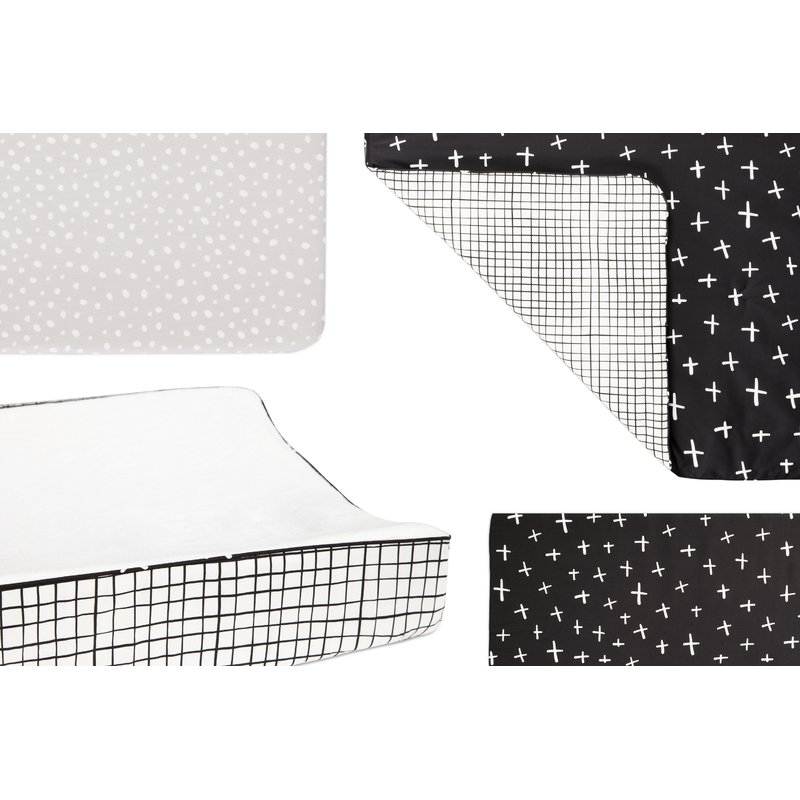 Tuxedo Monochrome Nursery 5 Piece Crib Bedding Set - Image 0