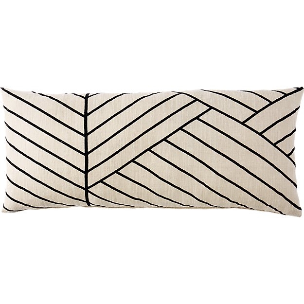 36"x16" forma pillow with down-alternative insert - Image 6