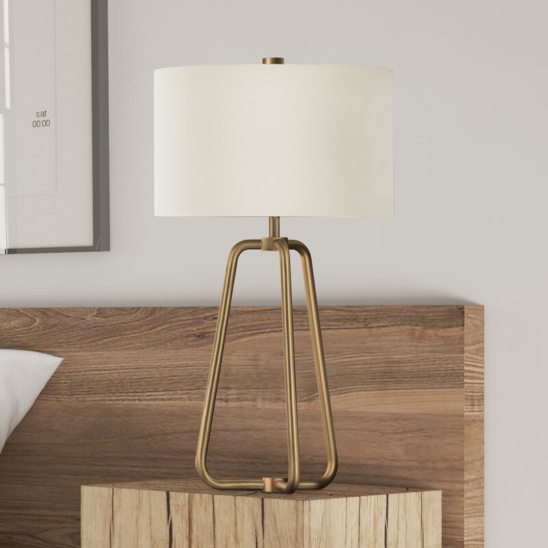 Eric 26" Table Lamp, Antique Brass - Image 1